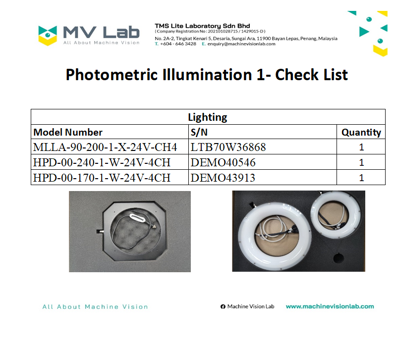 led series - Machine Vision Lab